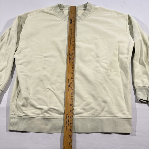 Lululemon Perfectly Oversized Crew Sweatshirt Pale Yellow Softstreme Pullover 10 - Picture 4 of 9